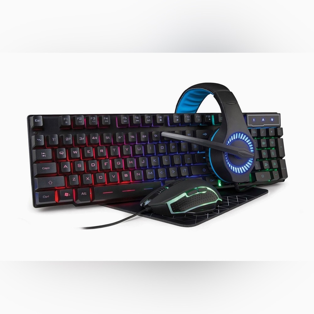 Smart Gear Rainbow Mechanical Gaming Keyboard and Mouse and Headphones Combo.👾